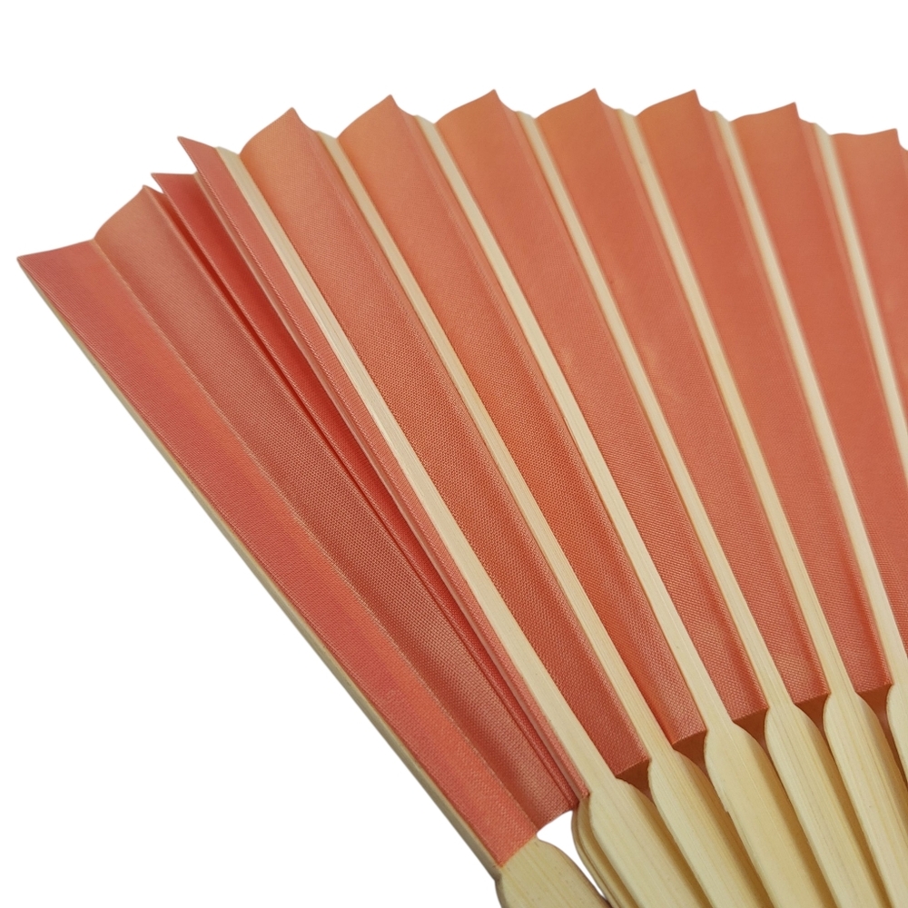 Aperol Spritz Hand fan Wood And Fabric New - Picture 10 of 10